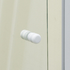 Box Frontal de Correr Vidro 6mm 190x100cm Incolor Kit Branco Speed Temper