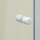 Box Frontal de Correr Vidro 6mm 190x130cm Incolor Kit Branco Speed Temper