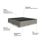 Box Italian Bi-partido Queen Yescasa Bege