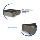 Box Italian Bi-partido Queen Yescasa Bege