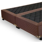 Box King Com Pés E Revestimento Suede 193x203x25 Cm S01-1 Mar