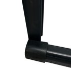 Box Para Banheiro De Pvc 185x115cm Sanfonado Frontal Bcf Preto