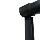 Box Para Banheiro De Pvc 185x145cm Sanfonado Frontal Bcf Preto