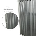 Box Para Banheiro De Pvc 185x175cm Sanfonado Frontal Bcf Bran