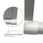 Box Para Banheiro De Pvc 185x175cm Sanfonado Frontal Bcf Bran