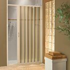 Box Para Banheiro De Pvc 185x70cm Sanfonado Frontal Bcf Bege