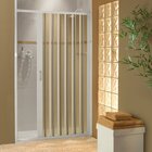 Box Para Banheiro De Pvc 185x85cm Sanfonado Frontal Bcf Branco