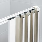 Box Para Banheiro De Pvc 185x85cm Sanfonado Frontal Bcf Branco