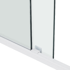 Box para Banheiro Frontal de Correr 110x190cm Vidro Incolor Indux Speed Temper