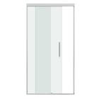 Box para Banheiro Frontal de Correr 110x190cm Vidro Incolor Indux Speed Temper