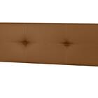 Box Queen Branco + Cabeceira Painel Iris Marrom + Colchão De