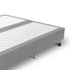 Box Queen Com Pés E Revestimento Jacquard 158x198x25 Cm Jl02