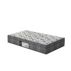 Box Solteiro Branco + Cabeceira Painel Iris Marrom + Colchão