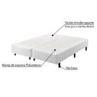 Box Sommier King Size Branco Pés Fixo Tecido Antiderrapante