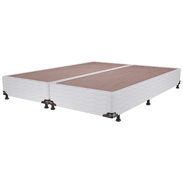 Box Tela Branca Bipartido Queen - Pelmex - Branco