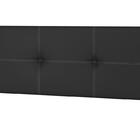 Box Viúva Marrom + Cabeceira Painel Iris Preta + Colchão D33