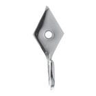 Braçadeira Lisa Losango Cromada Prata DeVictor