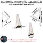 Braço Articulado Reforcado 80cm Janela Maxim-ar Aluminio Linh