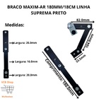 Braço Maxim-ar 18cm/180mm Janela Linha Suprema Preto Udinese