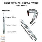 Braço Maxim-ar 20cm/200mm Janela Modulo Pratico Brilhante Par