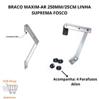 Braço Maxim-ar 25cm/250mm Janela Linha Suprema Fosco Par