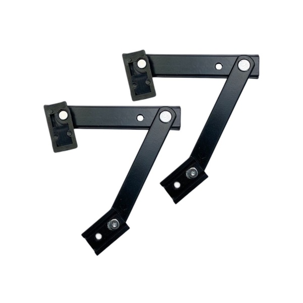 Braço Maxim-ar 25cm/250mm Janela Linha Suprema Preto Par Al