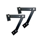 Braço Maxim-ar 40cm/400mm Janela Linha Suprema Preto Par Al