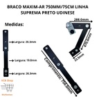 Braco Maxim-ar 750mm/75cm Janela Linha Suprema Preto Udinese