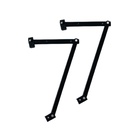 Braço Maxim-ar 75cm/750mm Janela Linha Suprema Preto Par