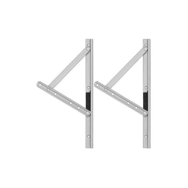 Braço Maxim-ar 80cm/800mm Janela Linha 25 Fosco Articulado Par