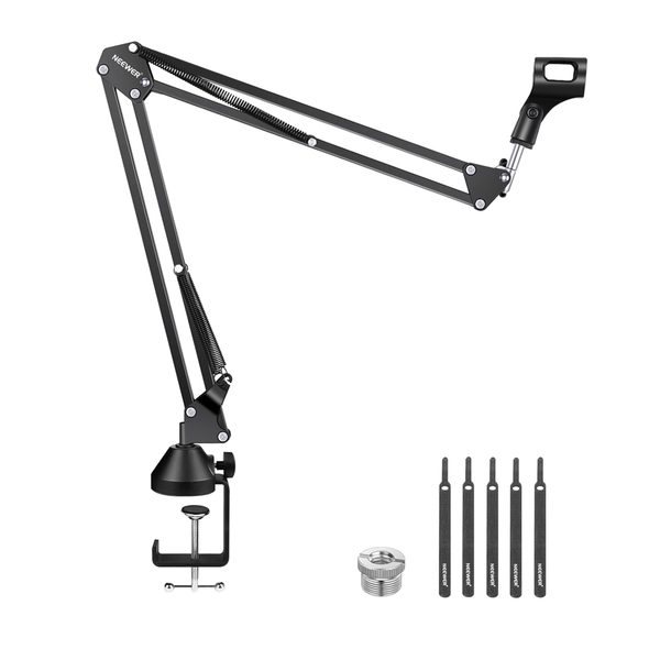 Braço Suporte Suspensão Mesa Neewer Para Microfone Preto