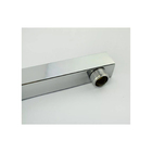 Braço/tubo Quadrado Para Chuveiro/ducha Inox 30 Cm Luxo  Prat