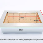 Braseiro Blindado 70x40 Inox 430