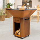 Braseiro Churrasqueira com Rodas 81x81cm Bacchus Naterial