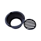 Braseiro Redondo Em Ferro Área Externa De Chão N04 19cm