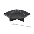 Braseiro Redondo Lareira Externa 80cm Serve Como Churrasqueira