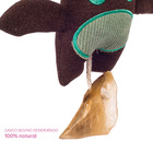 Brinquedo Cachorro Madog Batlouco Pelucia Pet Casco Bovino