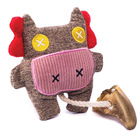 Brinquedo Cachorro Madog Vacaiada Pelucia Pet Casco Bovino