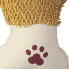 Brinquedo De Pelúcia Para Cachorro Com Corda Osso Bege 30cm -