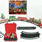Brinquedo Decoração Locomotiva Trem De Natal Trilho Elétrico