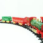 Brinquedo Decoração Locomotiva Trem De Natal Trilho Elétrico