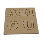 Brinquedo Educativo Pedagógico Mdf Aprendendo Letras Vogais