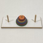 Brinquedo Educativo Pedagógico Mdf Aprendendo Torre De Hanoi