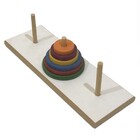 Brinquedo Educativo Pedagógico Mdf Aprendendo Torre De Hanoi