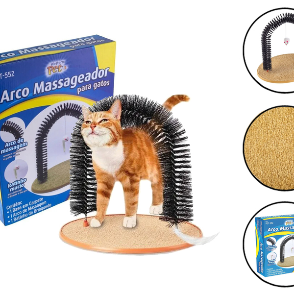 Brinquedo Gato Arco Massageador Western Pet-552
