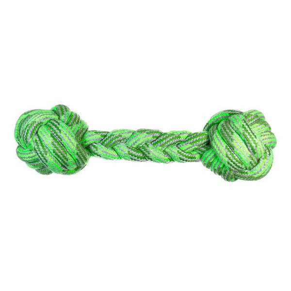 Brinquedo Mordedor Osso Em Corda Para Cachorro Verde 25cm - P