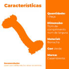 Brinquedo Mordedor Osso Resistente Emborrachado Para Cachorro