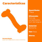 Brinquedo Mordedor Osso Resistente Emborrachado Para Cachorro