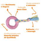 Brinquedo Mordedor Para Cachorro Argola Com Puxador De Corda