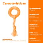 Brinquedo Mordedor Para Cachorro Argola Com Puxador De Corda